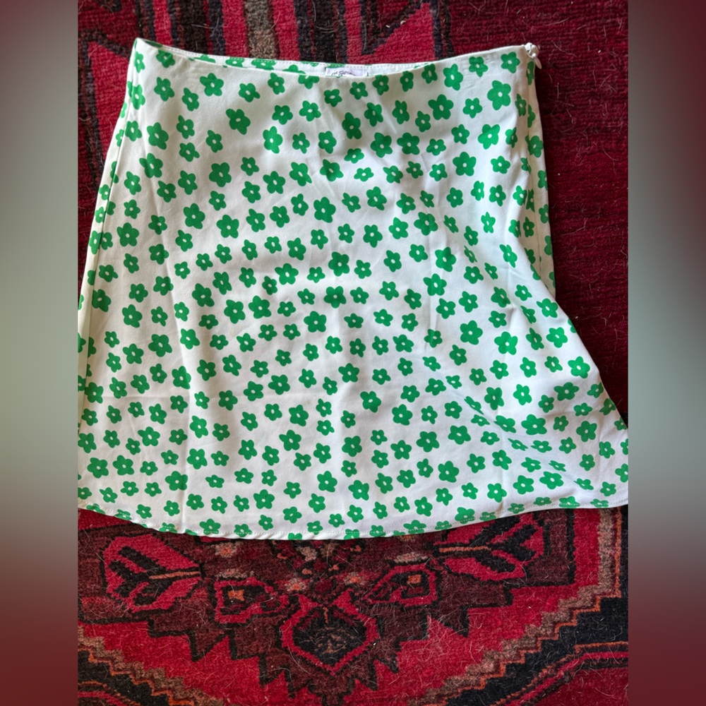 Princess Polly Green Floral Blouse